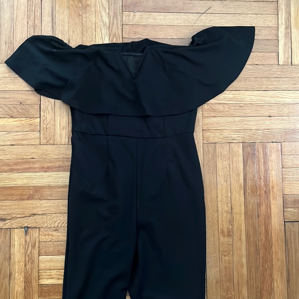 black off the shoulder jumpsuit size small